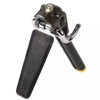 LESTA Handle Lock Steering Lock Anti-Theft Car Relay Attack Prevention LST12S Brown