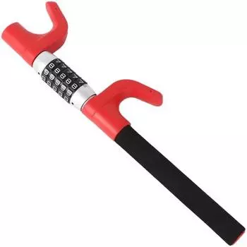 LESTA Steering Wheel Lock Anti-Theft Car Dial Steering Lock Relay Attack Prevention LST17D (Red)
