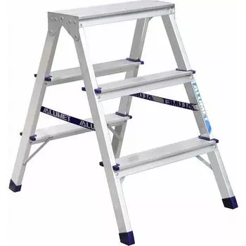 Лестница Алюмет 3 Ступени Двусторонняя Алюминий