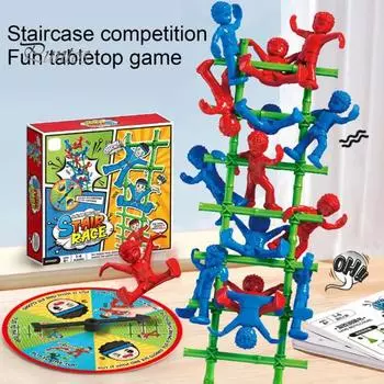 Лестница балансировка настольная игра многопользовательская интерактивная малыши мальчики девочки координация рук и глаз подъем по лестнице балансировка игрушка вызов 1 Set
