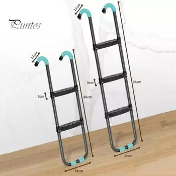 Лестница для батута с 2/3 ступеньками, высокая грузоподъемность, простая сборка, детский батут для улицы от 6 до 16 футов, лестница для скалолазания, аксессуары для батута L