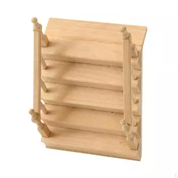 Лестница для кукольного домика Модель ландшафтного макета Опора с поручнем Развивающие игрушки Аксессуары для кукольного домика