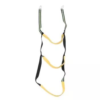 Лестница для лодки из веревки, 3 ступени, складная мягкая лестница для плавания для надувной лодки, каяка, каноэ, флуоресцентно-зеленая