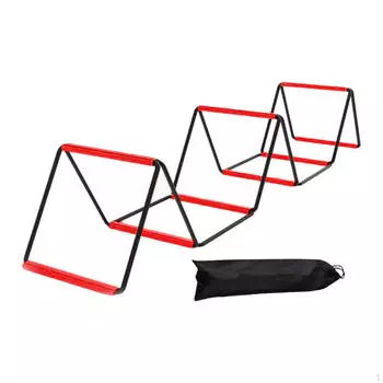 Лестница для ловкости Скоростная лестница Мгновенная установка Складное учебное оборудование красный