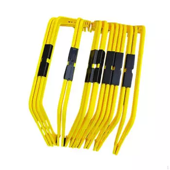 Лестница для развития ловкости для футбольных тренировок, скоростное тренировочное оборудование для спортсменов, барьеры для прыжков жёлтый