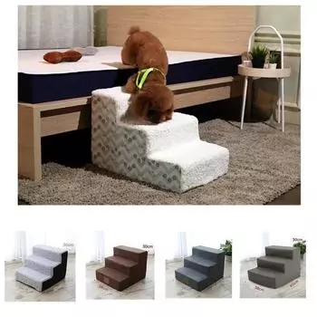 Лестница для щенков, лестница для собак, 3 ступеньки, лестница для маленьких собак, кошек, щенков, пандус для щенков, лестница, товары для домашних животных, аксессуары, дропшиппинг 3 Steps (30X38X40cm)