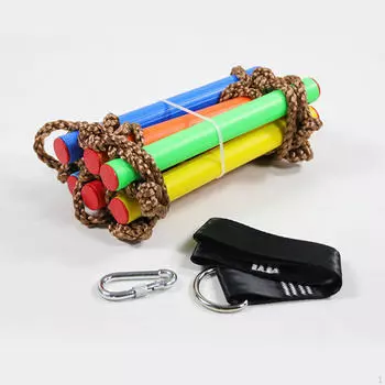 Лестница для скалолазания для детей, подвесная, 6 секций, игрушка для фитнеса, каркас для скалолазания для мальчиков и