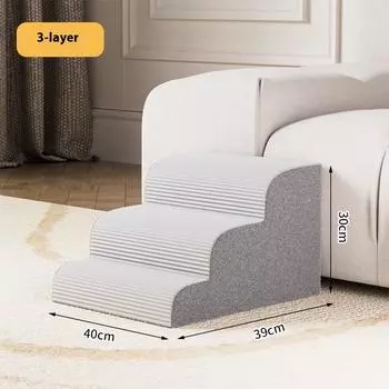 Лестница для собак 3/4 яруса, пена с памятью, губка, диван для собак, съемная и моющаяся, портативная, для тренировок, рампа для питомцев, лестница, товары для питомцев