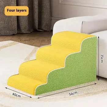 Лестница для собак 3/4 яруса, пена с памятью, губка, диван для собак, съемная и моющаяся, портативная, для тренировок, рампа для питомцев, лестница, товары для питомцев