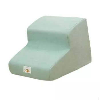 Лестница для собак, наклон 35 градусов, ступеньки для домашних животных, для внутреннего использования, портативная, с мягким нескользящим дном, легкая, моющаяся 2 step blue