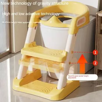 Лестница для унитаза с вспомогательным устройством Детское сиденье для унитаза Товары Детская лестница для унитаза Складной туалет Чтобы избавиться от подгузников