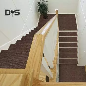 Лестничные ступени для деревянных ступеней, нескользящий коврик, защитный коврик, самоклеящийся коврик для лестницы в помещении для детей, пожилых людей, домашних животных светло-серый
