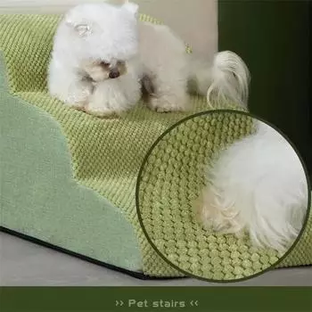 Лестницы для домашних животных Лестницы для кошек и собак 2/3 ступени Пандус Диван Щенок Старые собаки Нескользящая съемная лестница Помощь при подъеме Высокий диван Кровать Товары для домашних животных