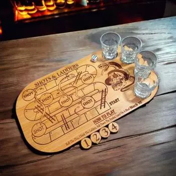 Лестницы для выстрелов, прозрачные изогнутые игры, толстая деревянная доска, настольные игры для вечеринок, настольная игра, игрушка с выстрелом A