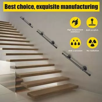 Лестницы Ступени Металлические Поручни Нескользящие Легко Устанавливаемые Лестницы Крыльцо Поручни Наружные Внутренние Лестницы Крыльцо Поручни Настила