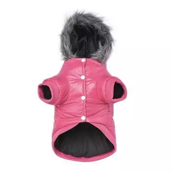 Lesypet Puppy Warm Winter Small Dog Clothes Puppy Windproof Thick Thermal Dog Pink M Coat, Wear,
