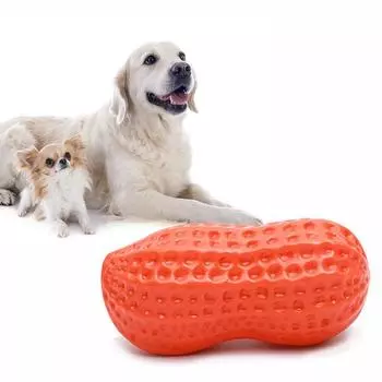 Let s Play Squeak Big Dog Puppy Toy Nose Work Арахисового типа, оранжевый, 2 предмета
