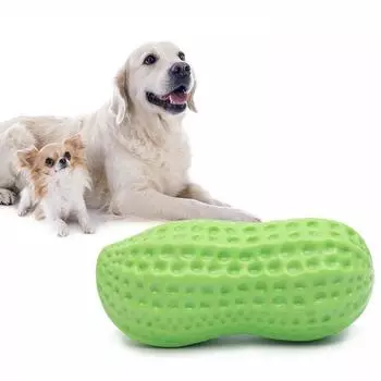 Let s Play Squeak Big Dog Puppy Toy Nose Work Арахисового типа, зеленый, 2 предмета