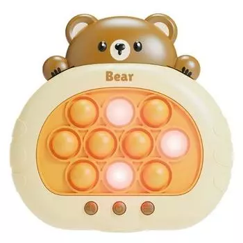 Let s Toy Tok Tok Push Pop Game Machine Bear, популярная корейская игра