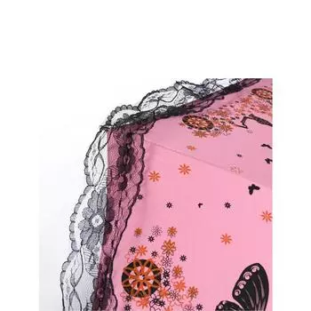 Летающая бабочка, защита от солнца, женский складной солнцезащитный зонт, зонт для глаз, кружевной кружевной зонт