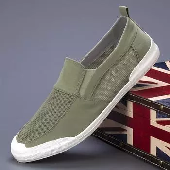 Летающая сетчатая дышащая ткань мужская обувь легкая ленивая обувь модная обувь для сноуборда обувь из старой пекинской ткани 38