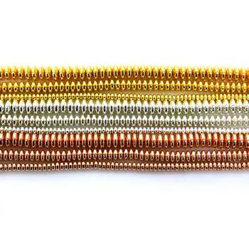 Летающая тарелка, гематит, золото, серебро, натуральный камень, 4/6/8 мм, плоская круглая прокладка, свободные бусины для изготовления ювелирных изделий, браслетов «сделай сам» 42mm 200pcs золотой