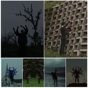 Летающая ведьма и луна, винтажная настенная живопись на холсте, фэнтези, волшебство, волшебство, винтажный карандашный постер, постер 21cm30cm NoFrame