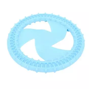 Летающий диск для собак, скрежещущий зубами, мягкий, устойчивый к укусам, интерактивный силиконовый летающий диск для домашних животных, игрушка для Outd