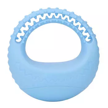 Летающий диск для собак, устойчивый к жеванию, легкий, мягкий, TPR, плавающий, для дрессировки собак, для двора, бассейна, пляжа, небесно-голубой