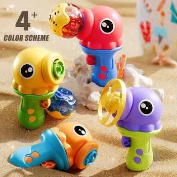 Летающий диск с осьминогом, верхняя пусковая установка со светодиодной подсветкой, открытый парк, сад, двор, лужайка, диск для детей, летающий шутер, игра красный