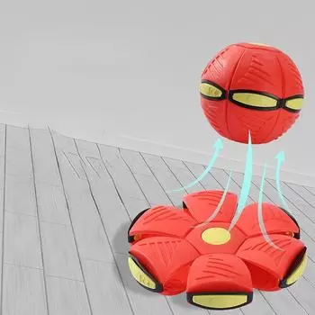 Летающий НЛО Плоский бросок Диск Мяч Игрушка Ребенок Открытый сад Баскетбол ИграБрой НЛО Дисковые шары красный