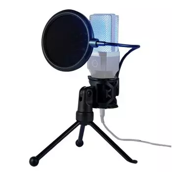 Letaya Микрофон Фильтр Поп-Защита Штатив Шумоподавление Чистый Звук Гибкий Игровая Запись Прямая трансляция Регулировка угла Металлический гриф