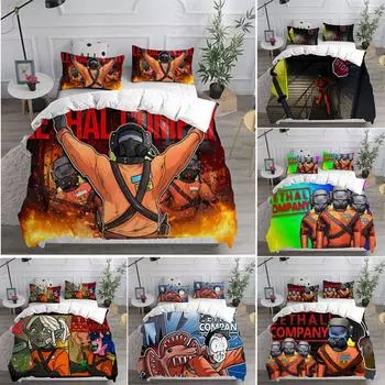 Lethal Company Boss Spider 3D Пододеяльник Комплект постельного белья Наволочка Одеяло Одинарное Single 135x200cm