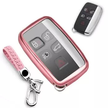 LETINGFAR Чехол для ключа для Land Rover, Чехол для смарт-ключа, Крышка для ключа, 5-кнопочный ТПУ, ROVER-TPU-YK-PJS-11