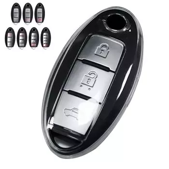 LETINGFAR Чехол для ключа для Nissan, Чехол для смарт-ключа, Крышка для ключа, ТПУ 3/4/5 кнопок, Специально