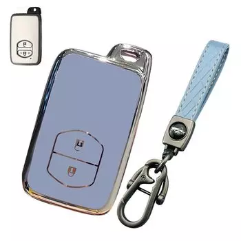 LETINGFAR Чехол для ключа, Для Toyota, Чехол для смарт-ключа, Крышка для ключа, Мягкий ТПУ материал, 2