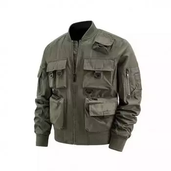 Летная куртка мужская куртка для горного отдыха на открытом воздухе функциональная куртка для фотосъемки на открытом воздухе куртка для рыбалки M хаки