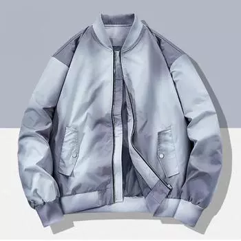 Летная куртка, мужская весенне-осенняя куртка пилота MA1, бейсбольная куртка, рабочая куртка больших размеров XXXXL чёрный