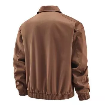 Летная куртка мужская весна-осень в стиле Гонконга, ветровка с фирменными лацканами, молодежная повседневная универсальная куртка для инструментов M белый