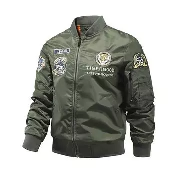 Летная куртка с хлопком для осени и зимы, новая куртка пилота MA1, модная брендовая бейсбольная форма, большой размер M