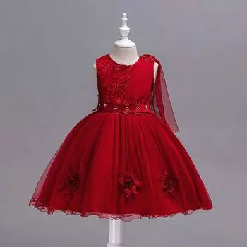 Летнее красивое платье принцессы для девочек с пышной газовой юбкой, подарки для маленьких девочек, модные платья 160 синий