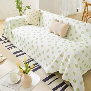 Летнее ледяное шелковое полотенце для дивана, прохладное ощущение, не царапающий чехол для дивана, универсальный универсальный чехол, ленивый цельный чехол для дивана, тканевый чехол 180*130