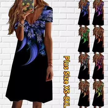 Летнее модное женское платье с V-образным вырезом и коротким рукавом с кристаллами и снежинками, секс-платье XS синий