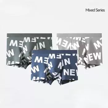 Летнее мужское нижнее белье, хлопковые трусы-боксеры из модала, бесшовные, быстросохнущие, модные хлопковые трусы-боксеры с принтом для мальчиков L