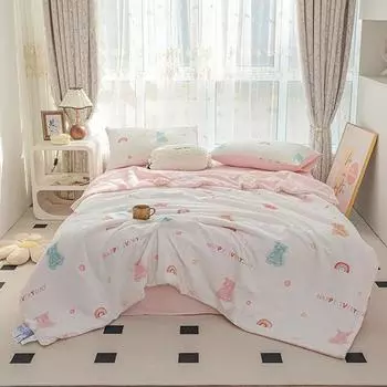 Летнее новое хлопковое летнее одеяло с пузырьками, прохладное шелковое летнее одеяло, воздухопроницаемый чехол 150x200cm 1pcs