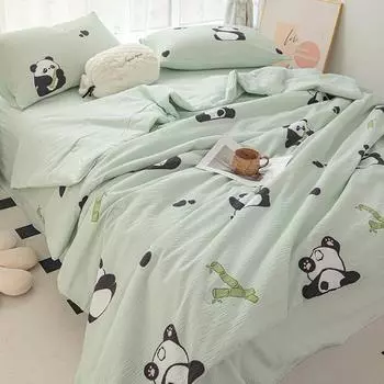 Летнее новое хлопковое летнее одеяло с пузырьками, прохладное шелковое летнее одеяло, воздухопроницаемый чехол 150x200cm 1pcs