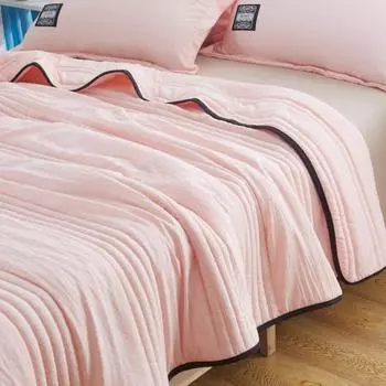 Летнее одеяло-холодильник, приятное для кожи, износостойкое, можно стирать в машине, не выцветает, сверхлегкое одеяло-холодильник, двустороннее одеяло с холодным эффектом 100x150cm темно-розовый