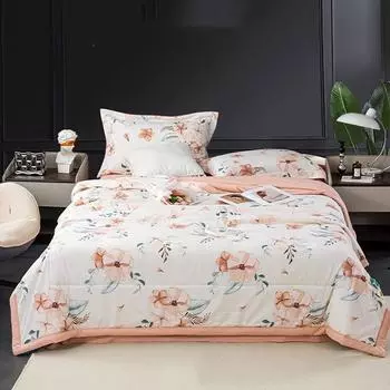 Летнее одеяло класса А для матери и ребенка, летнее одеяло из соевого волокна, детское одеяло из хлопка и льна с кондиционером 150*200CM