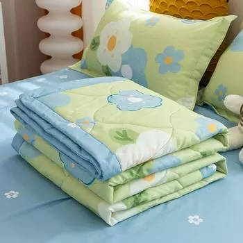 Летнее одеяло, одеяло с рисунком динозавра из мультфильма, одеяло с кондиционером, мягкое удобное одеяло для спальни, гостевой комнаты 110*150CM