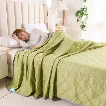 Летнее одеяло с ледяным охлаждением для кровати, однотонное стеганое покрывало для кровати, одноместное/двуспальное покрывало для кроватей, двойное летнее одеяло 100x150cm for kids